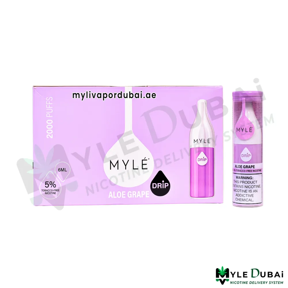 Myle Drip Aloe Grape Disposable Device