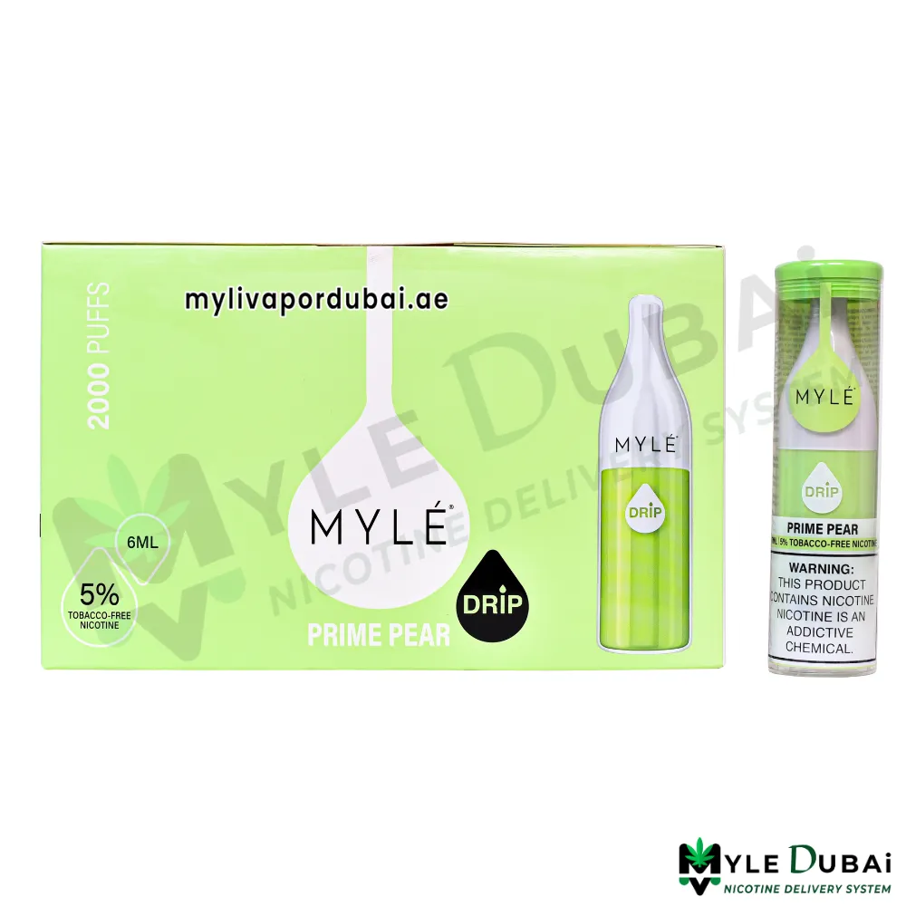 Myle Drip Prime Pear Disposable Device