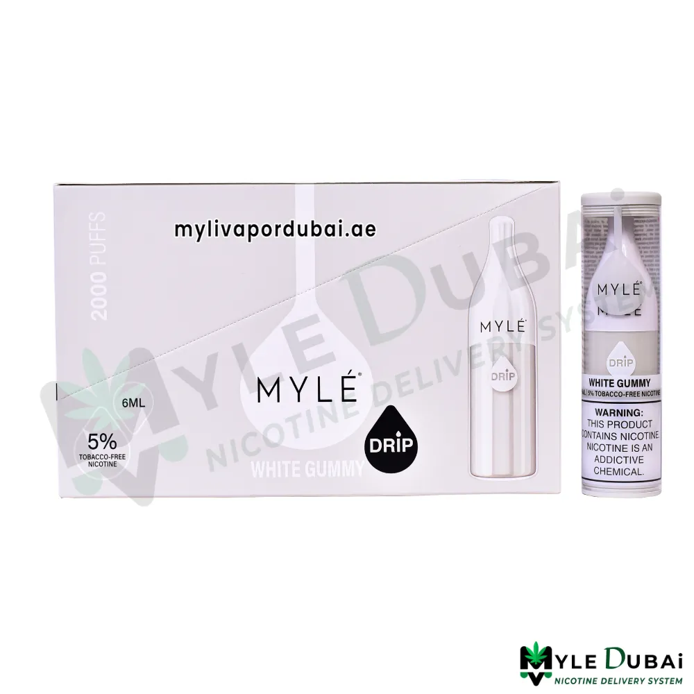 Myle Drip White Gummy Disposable Device