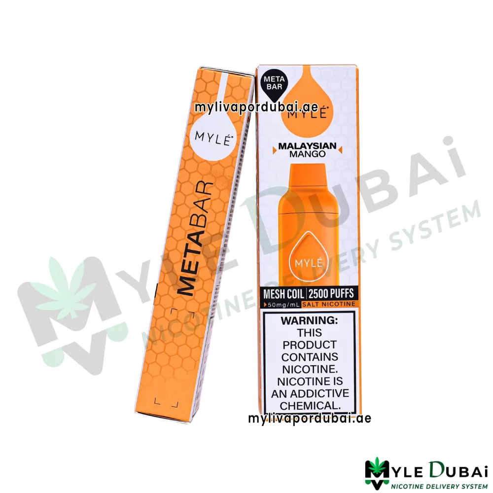 Myle Meta Bar Malaysian Mango Disposable Device