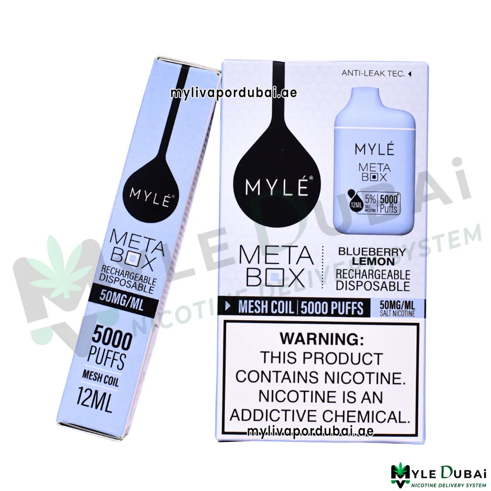 Myle Meta Box Blueberry Lemon 20MG Disposable Device