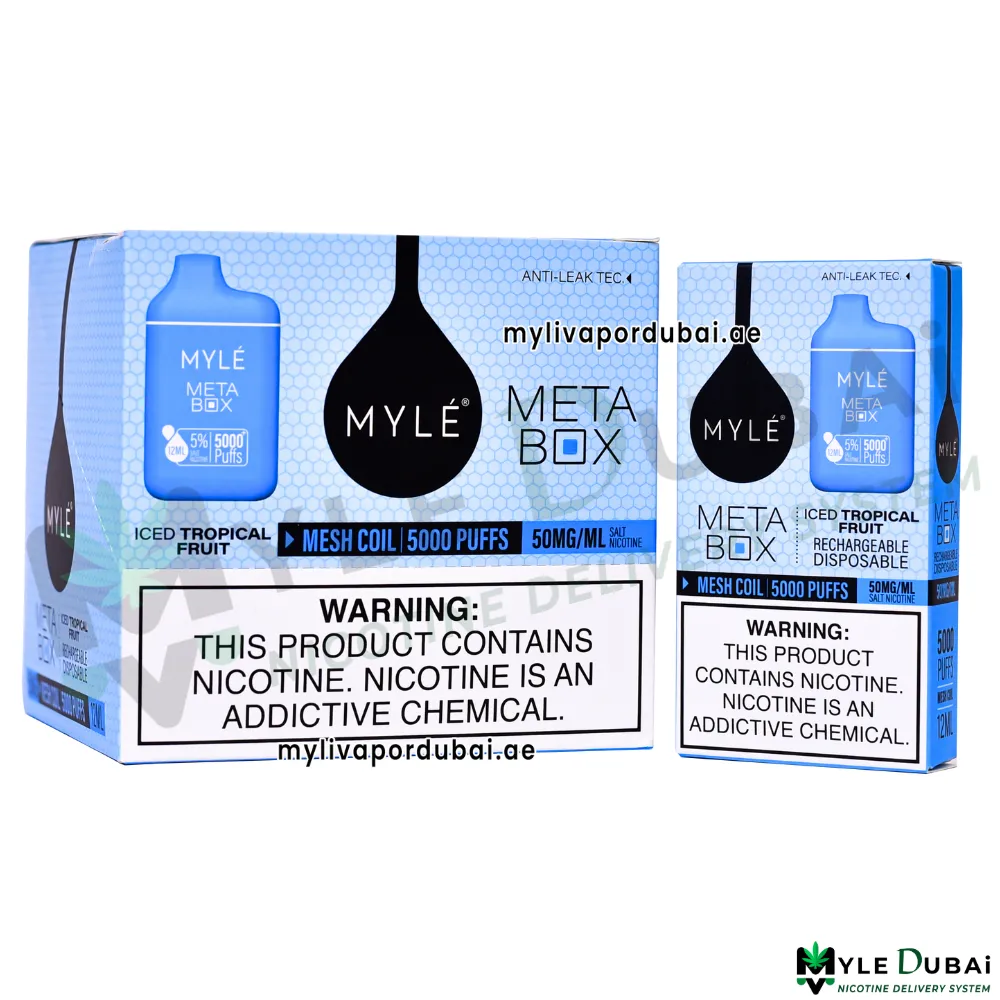 Myle Meta Box Iced Tropical Fruit 20MG Disposable Device