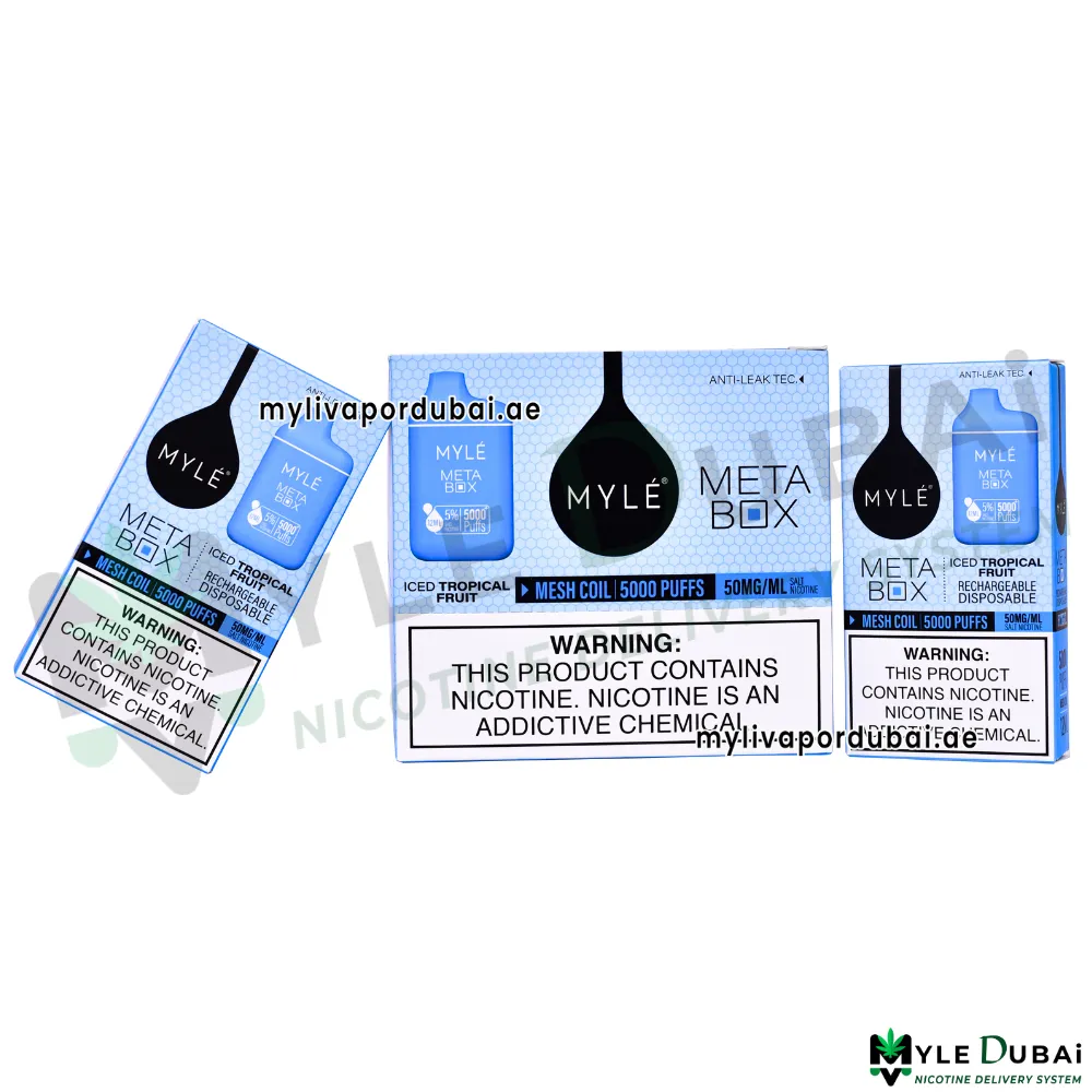 Myle Meta Box Iced Tropical Fruit 20MG Disposable Device