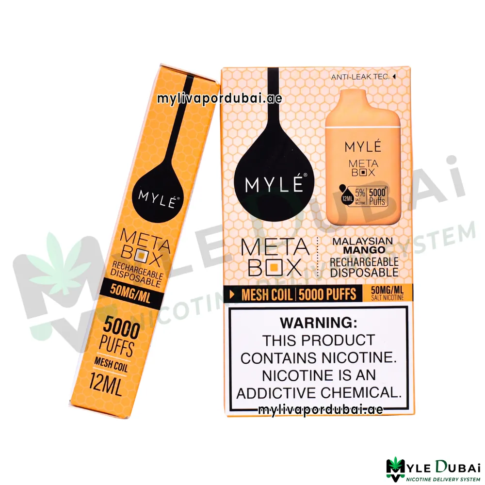 Myle Meta Box Malaysian Mango Disposable Device