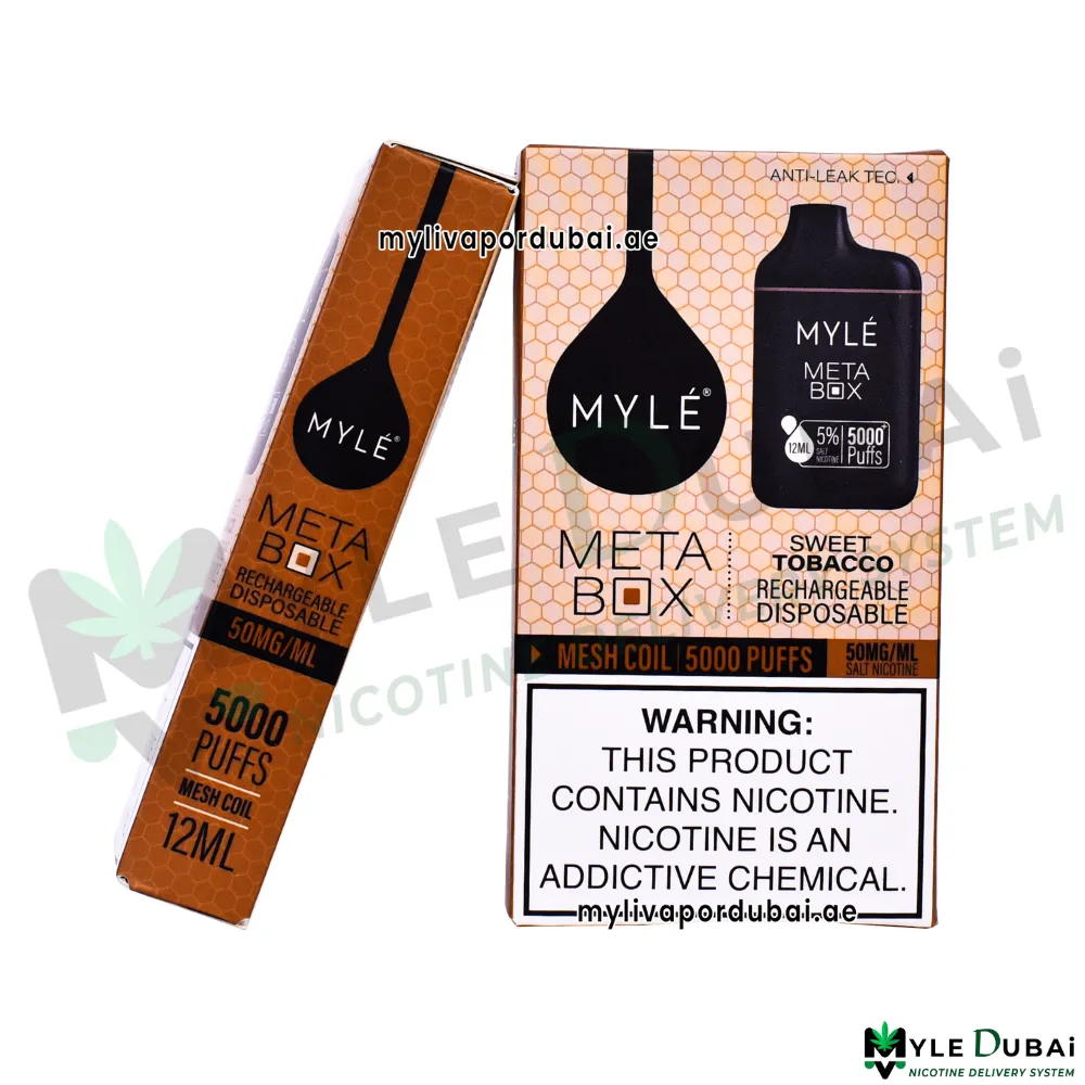 Myle Meta Box Sweet Tobacco 20MG Disposable Device