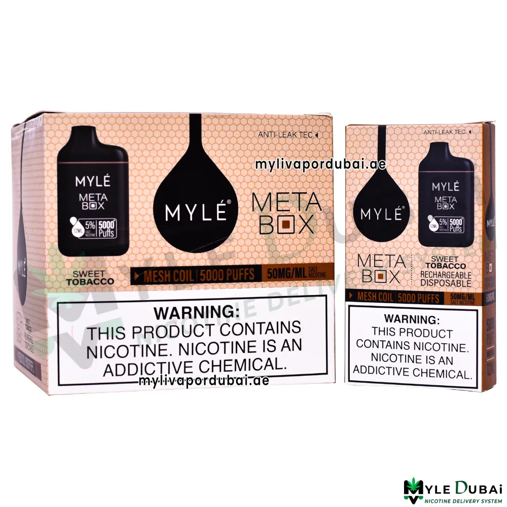 Myle Meta Box Sweet Tobacco 20MG Disposable Device