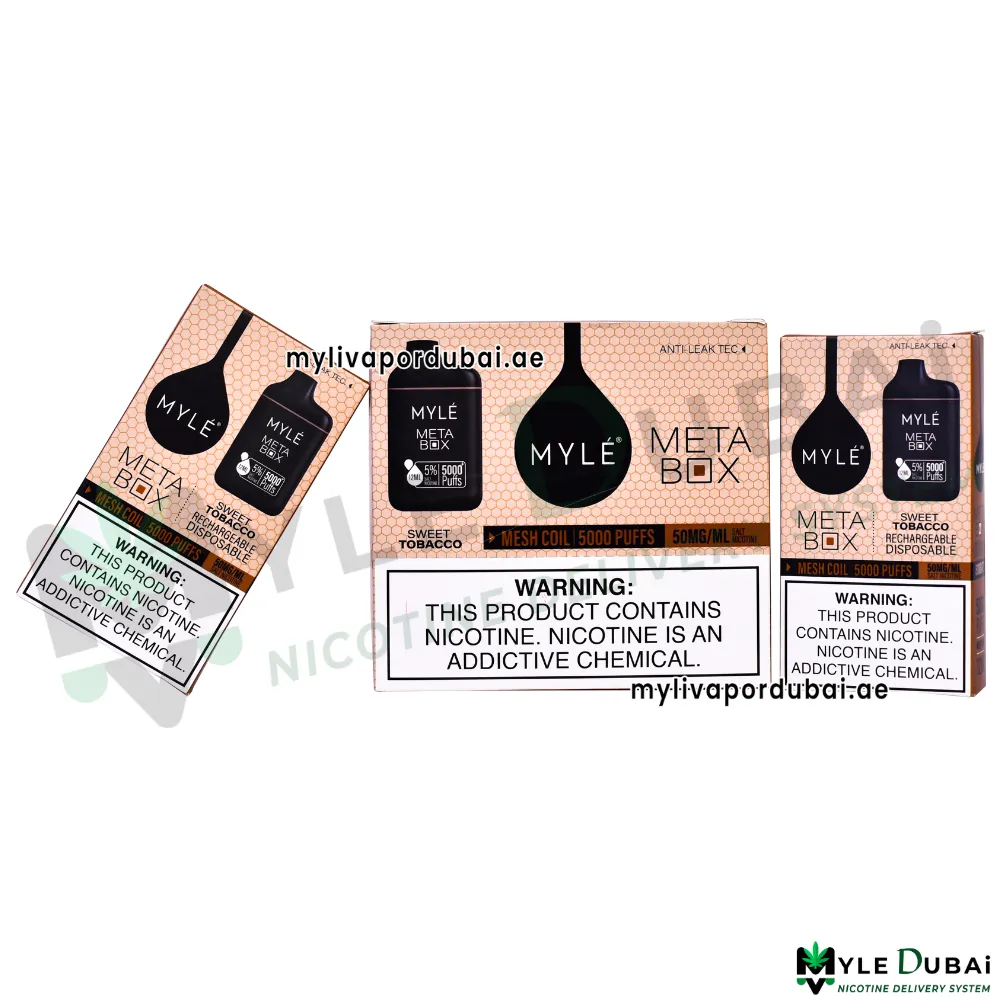 Myle Meta Box Sweet Tobacco 20MG Disposable Device