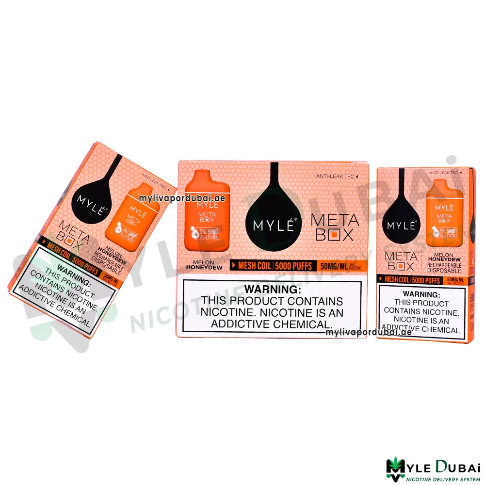 Myle Meta Box Melon Honeydew 20MG Disposable Device