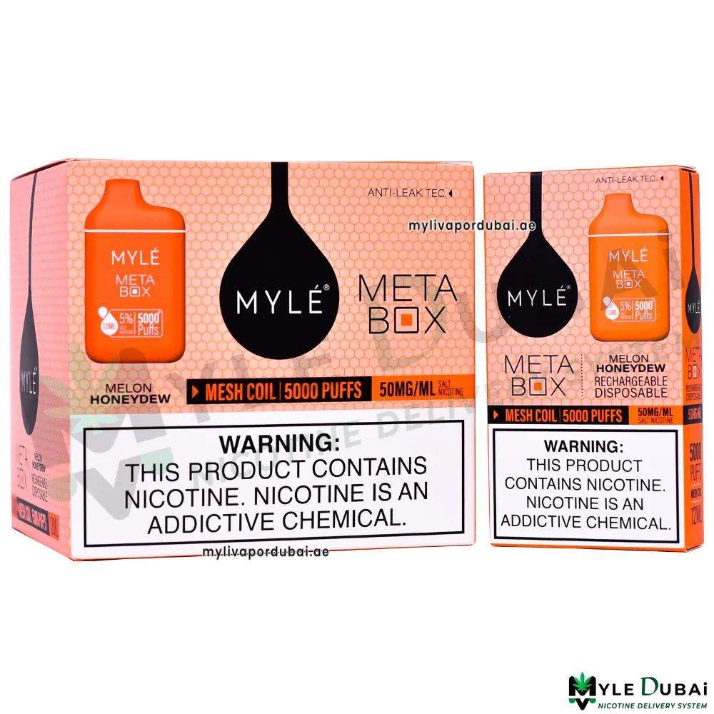 Myle Meta Box Melon Honeydew 20MG Disposable Device