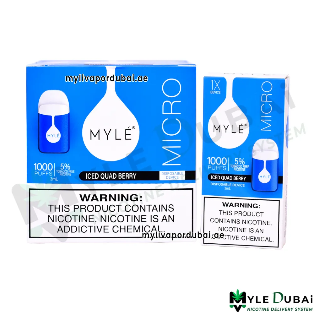 Myle Micro Iced Quad Berry Disposable Device