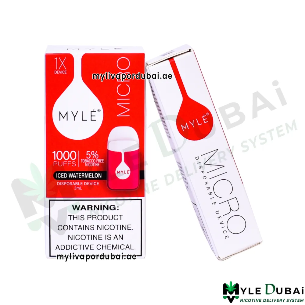 Myle Micro Iced Watermelon Disposable Device