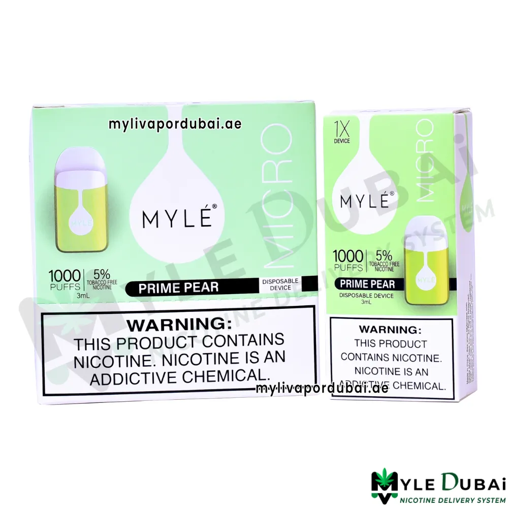 Myle Micro Prime Pear Disposable Device