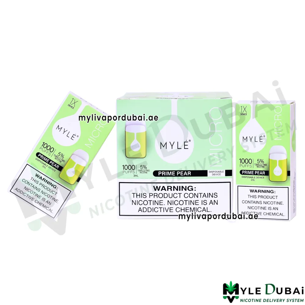 Myle Micro Prime Pear Disposable Device