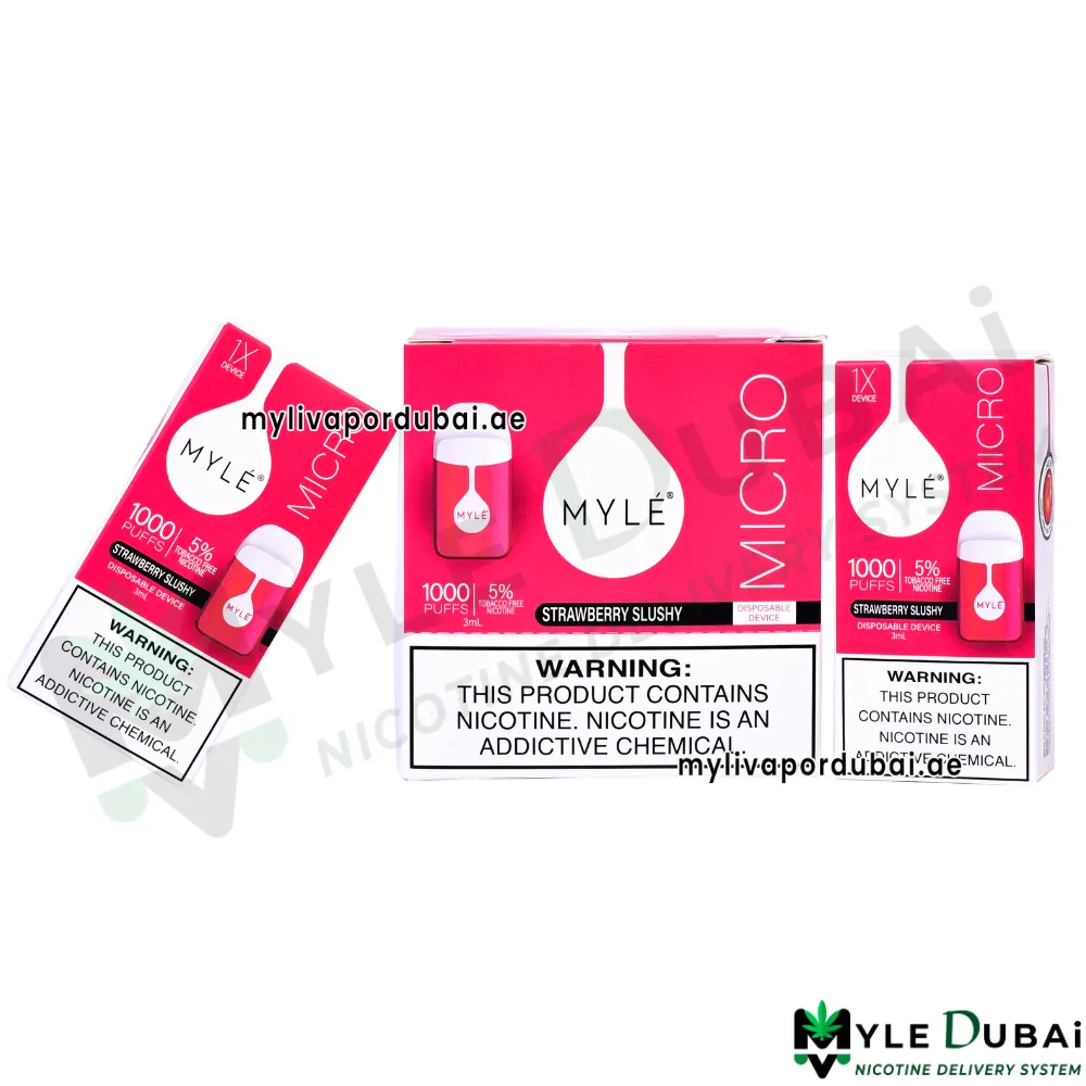 Myle Micro Strawberry Slushy Disposable Device