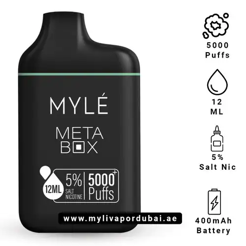 Myle Meta Box Iced Mint Disposable Device