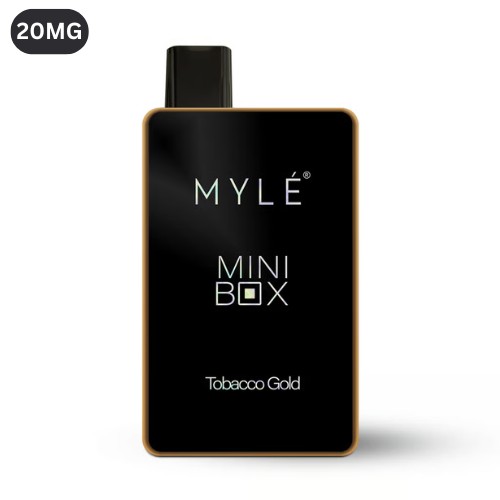 Myle Mini Box Tobacco Gold Disposable Device